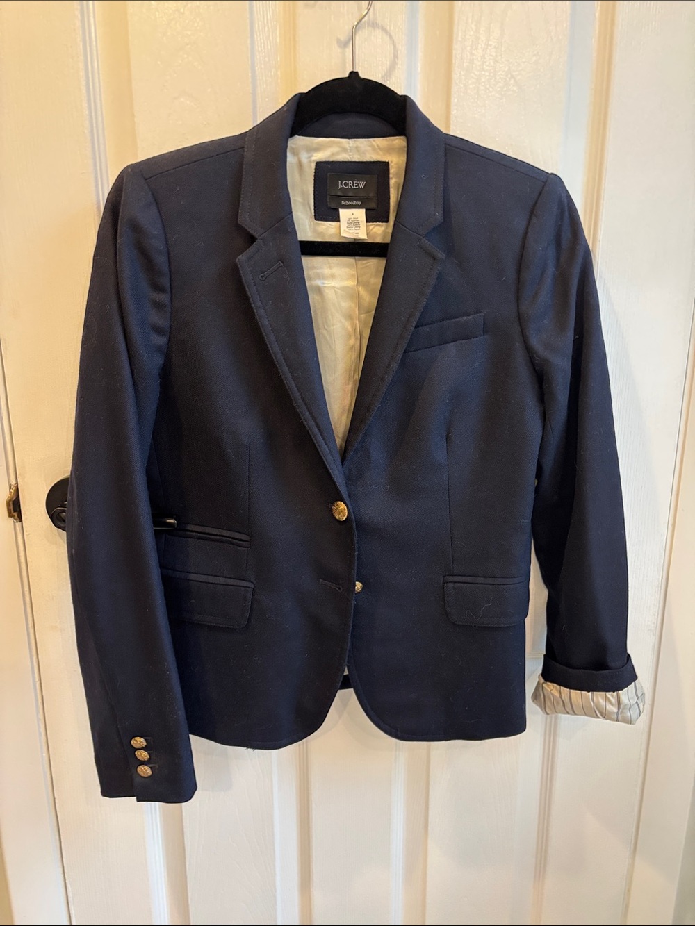 J. Crew schoolboy Navy Blazer with Gold Buttons 6